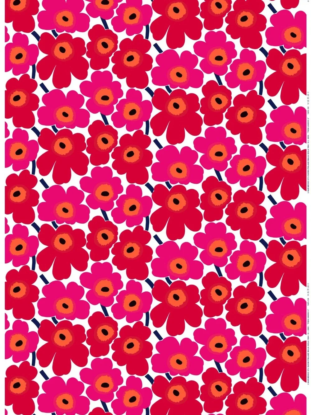 Vibrant Pink & Red Floral Design